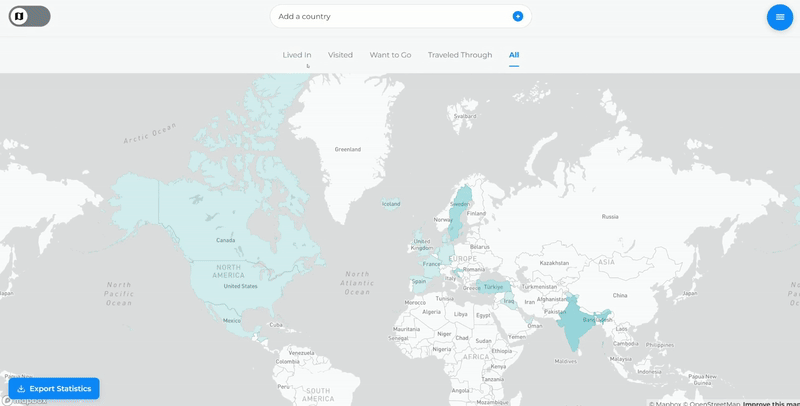 Travel Tracker App Demo
